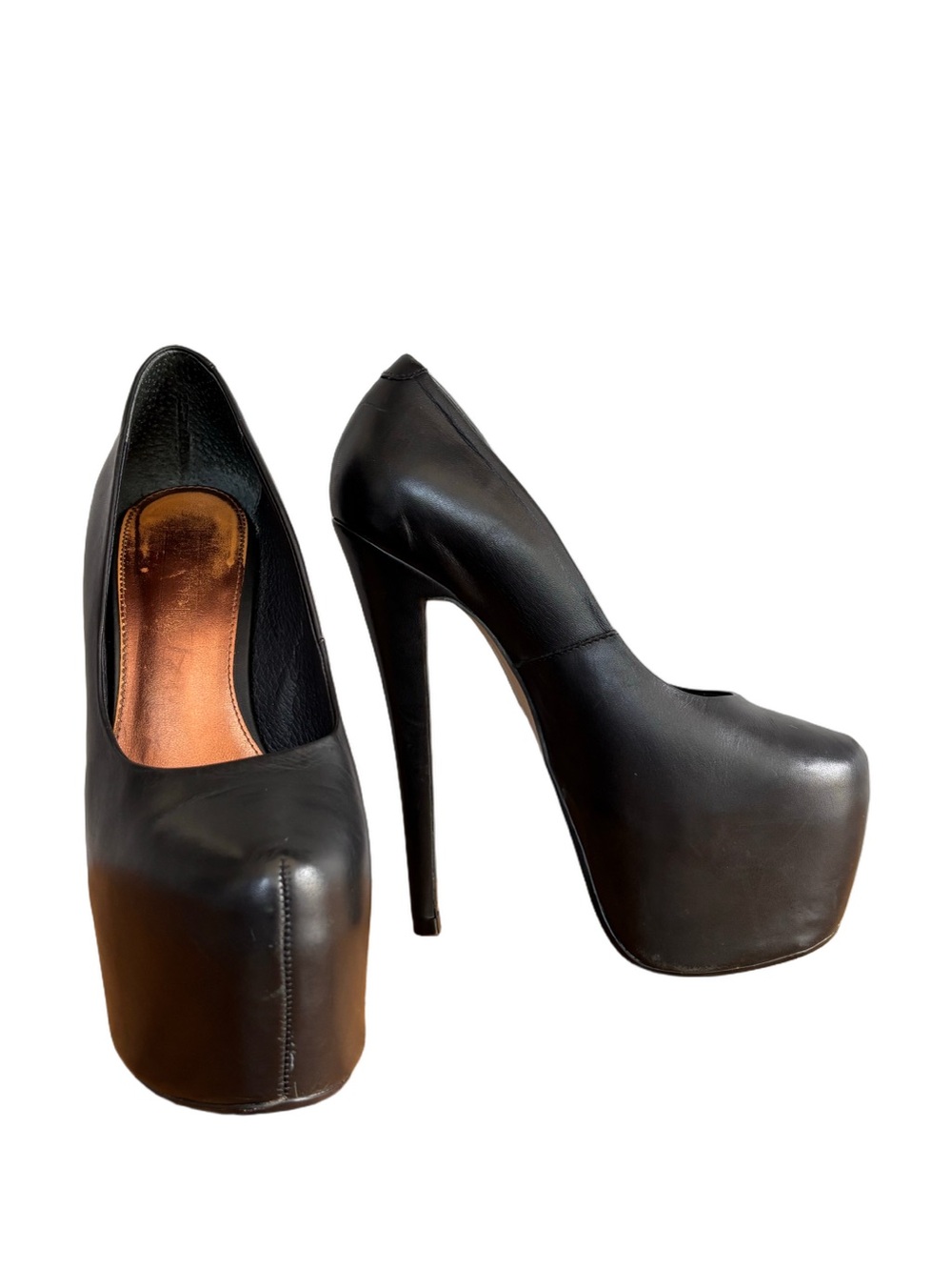 Topshop Supreme Extreme Platform Pumps Black EU 39 US 8.5 Y2K Statement Heels